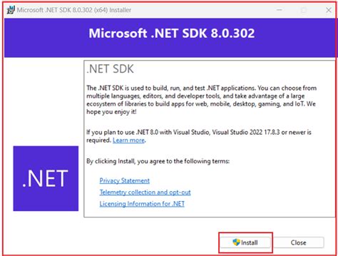 How to Download and Install .NET / .NET Core.